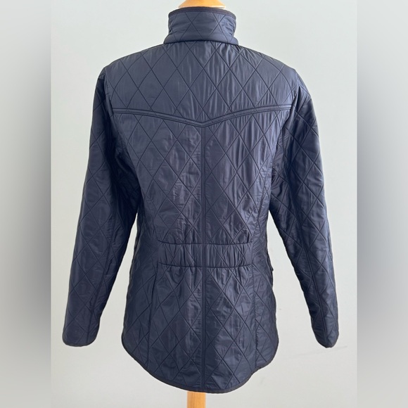Barbour Cavalry Polarquilt Quilted Jacket Women's Black Size US 8 - Picture 5 of 11